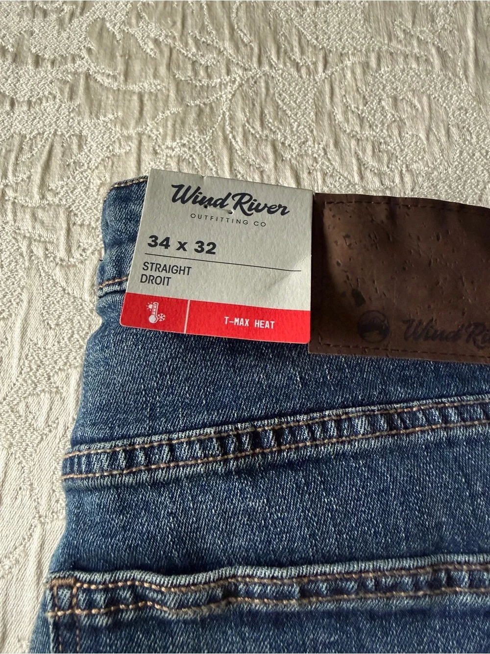 Wind River Men’s Straight T-Max Jeans in Dark Blue Wash - Picture 3 of 9